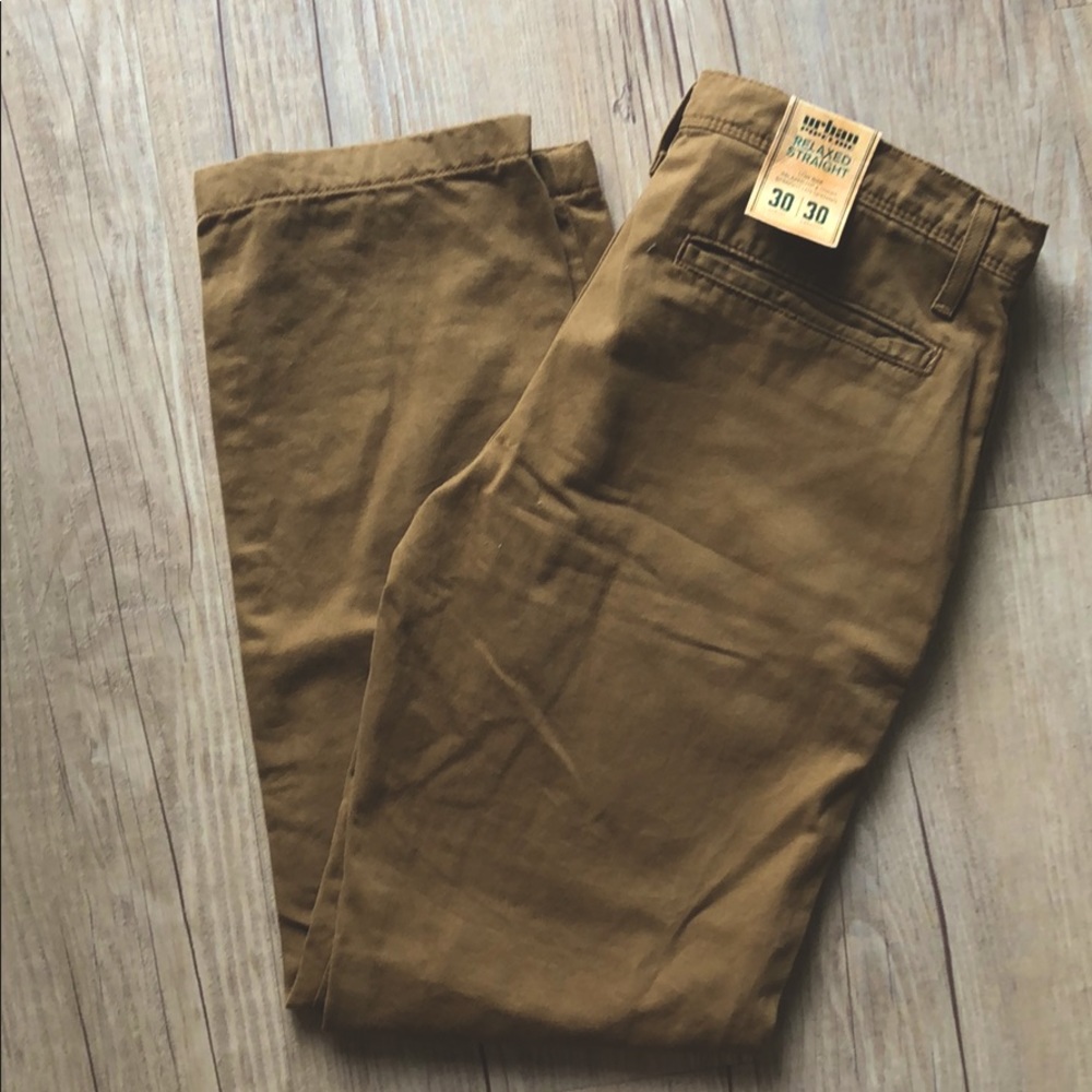 Men’s brown urban pipeline jeans